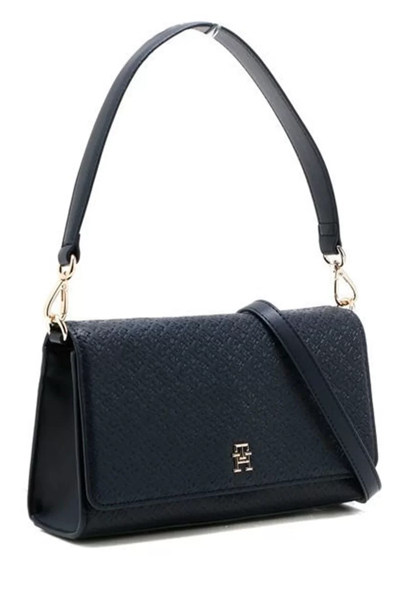 Tommy Hilfiger TH ETERNITY SHOULDER BAG MONO Kadın lacivert Omuz Çantası AW0AW16933DW6
