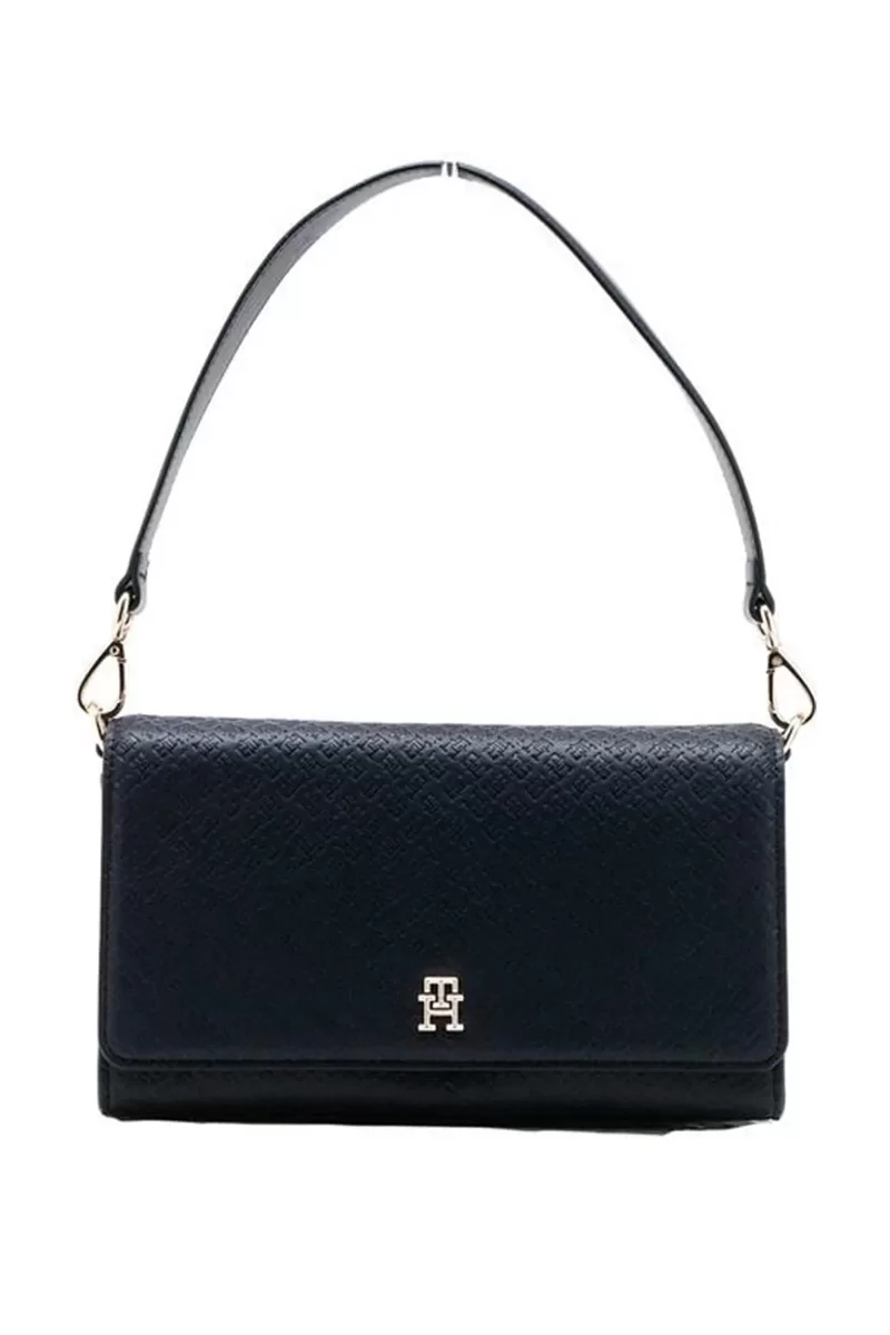 Tommy Hilfiger TH ETERNITY SHOULDER BAG MONO Kadın lacivert Omuz Çantası AW0AW16933DW6