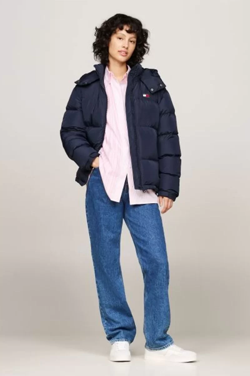 Tommy Jeans TJW ALASKA PUFFER EXT Kadın Lacivert Mont DW0DW18610C1G