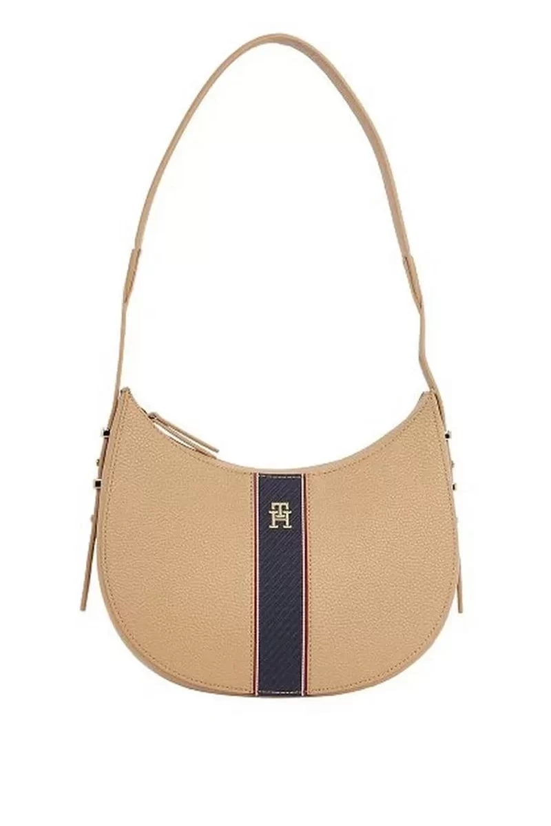 Tommy Hilfiger TH LEGACY SHOULDER BAG Kadın bej Omuz Çantası AW0AW16899RBC