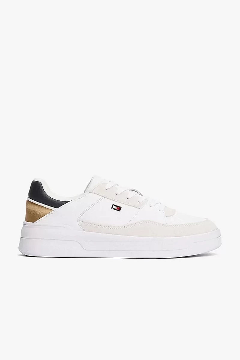 Tommy Hilfiger  Kadın Metalik Logolu  Sneaker