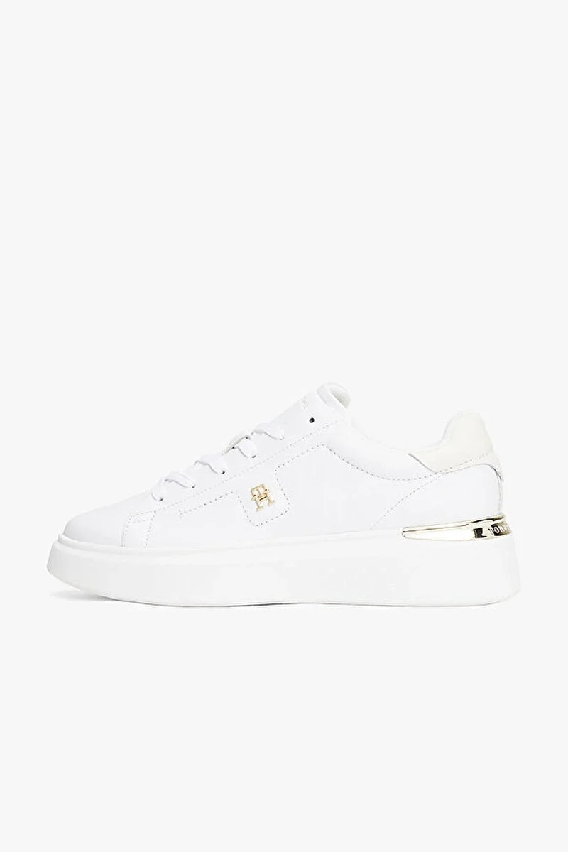 Tommy Hilfiger Kadın Moda Kort Tarzı Beyaz Sneaker FW0FW08631YBS