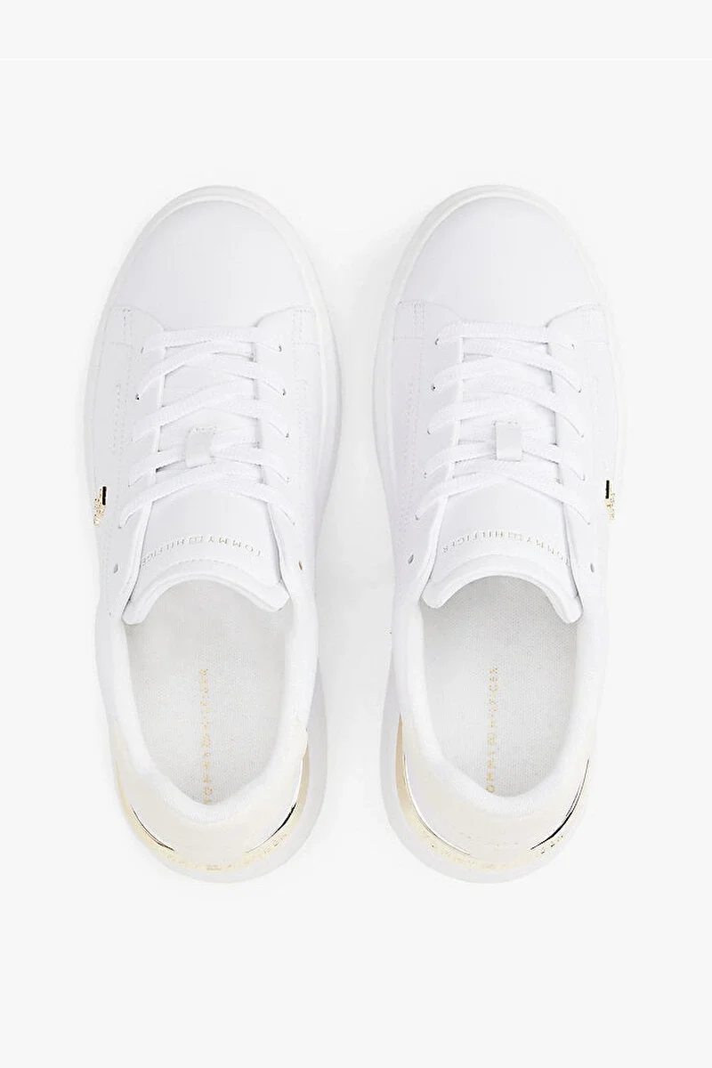Tommy Hilfiger Kadın Moda Kort Tarzı Beyaz Sneaker FW0FW08631YBS