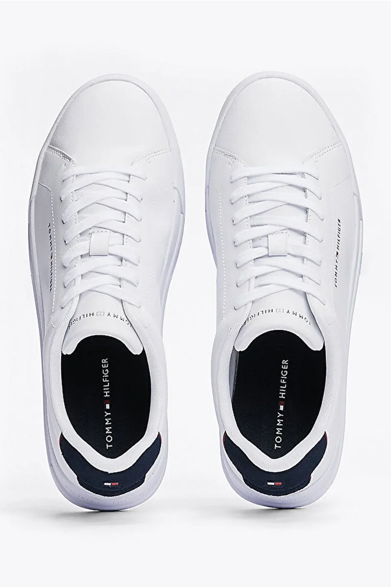Tommy Hilfiger Kadın Moda Kort Tarzı Beyaz Sneaker FW0FW08631YBS