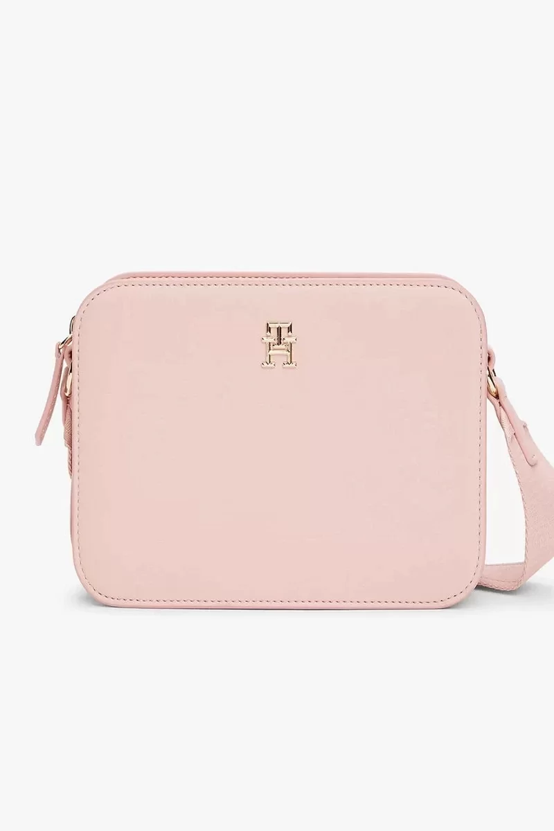 Tommy Hilfiger Kadın Monotype Askılı Pembe Kamera Çantası