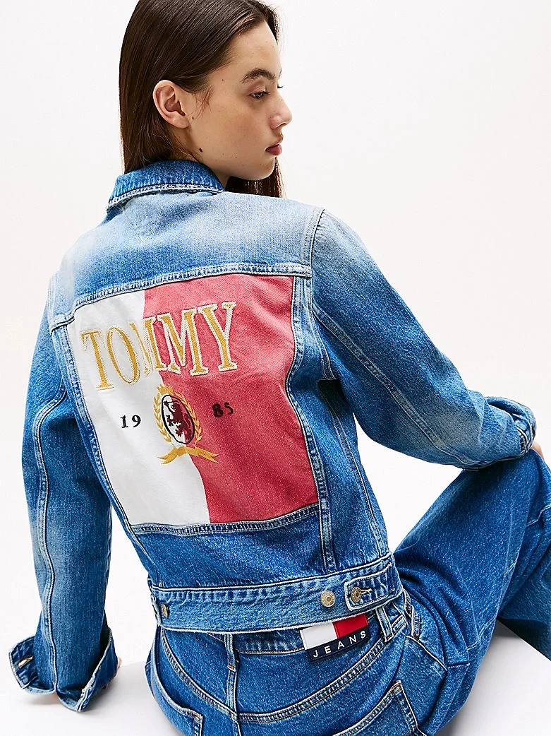Tommy Jeans CLS TRUCKER JK RWB EXT BI5135 Kadın  Ceket DW0DW205701A5