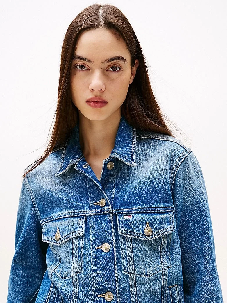 Tommy Jeans CLS TRUCKER JK RWB EXT BI5135 Kadın  Ceket DW0DW205701A5