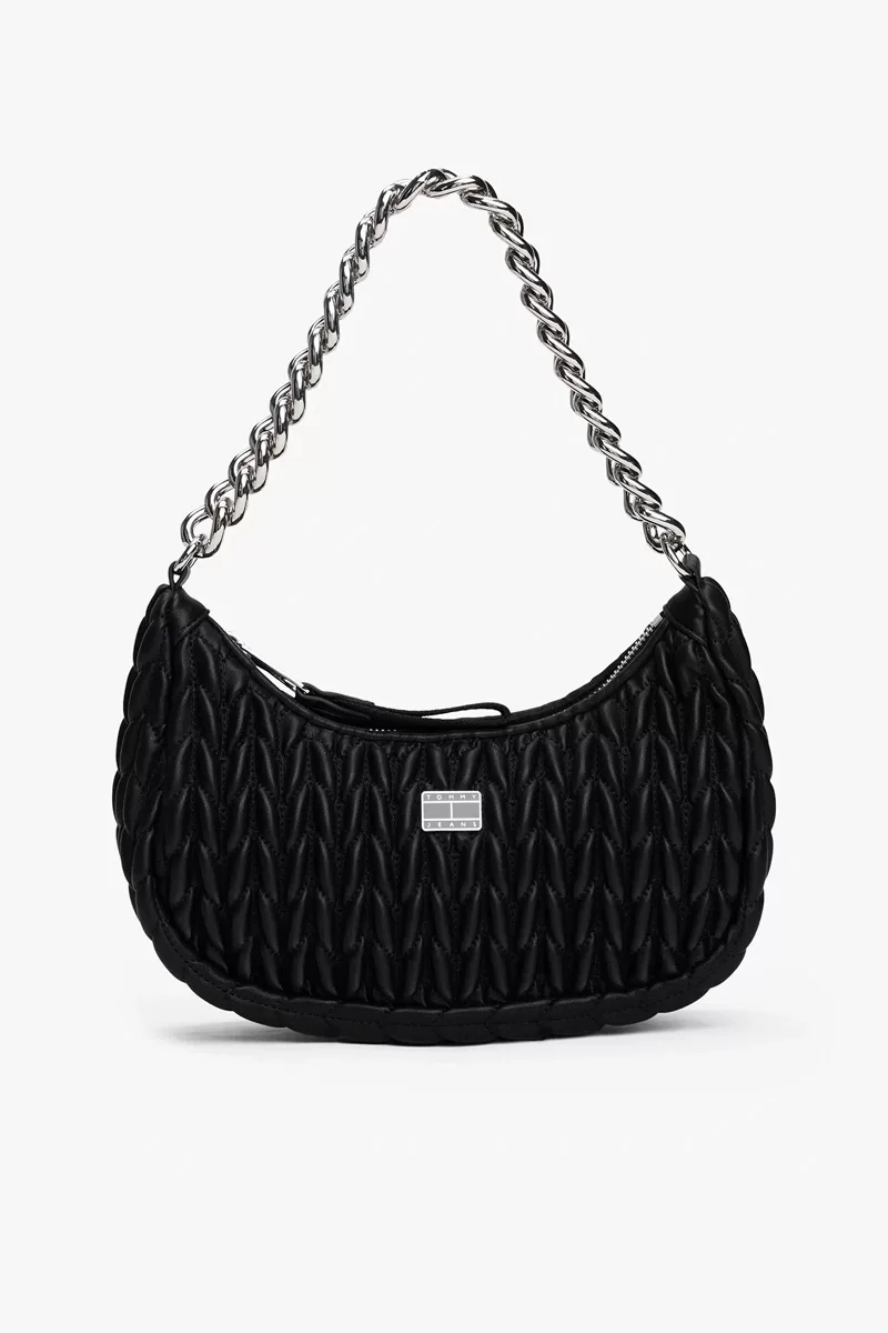 Tommy Hilfiger TJW ICONIC SHOULDER QUILTED Kadın  Omuz Çantası AW0AW17302BDS