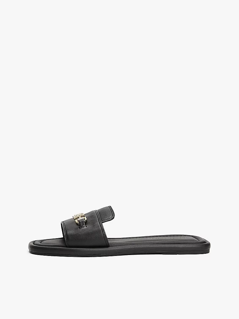 Tommy Hilfiger LEATHER HORSEBIT MULE Kadın  Terlik FW0FW08420BDS