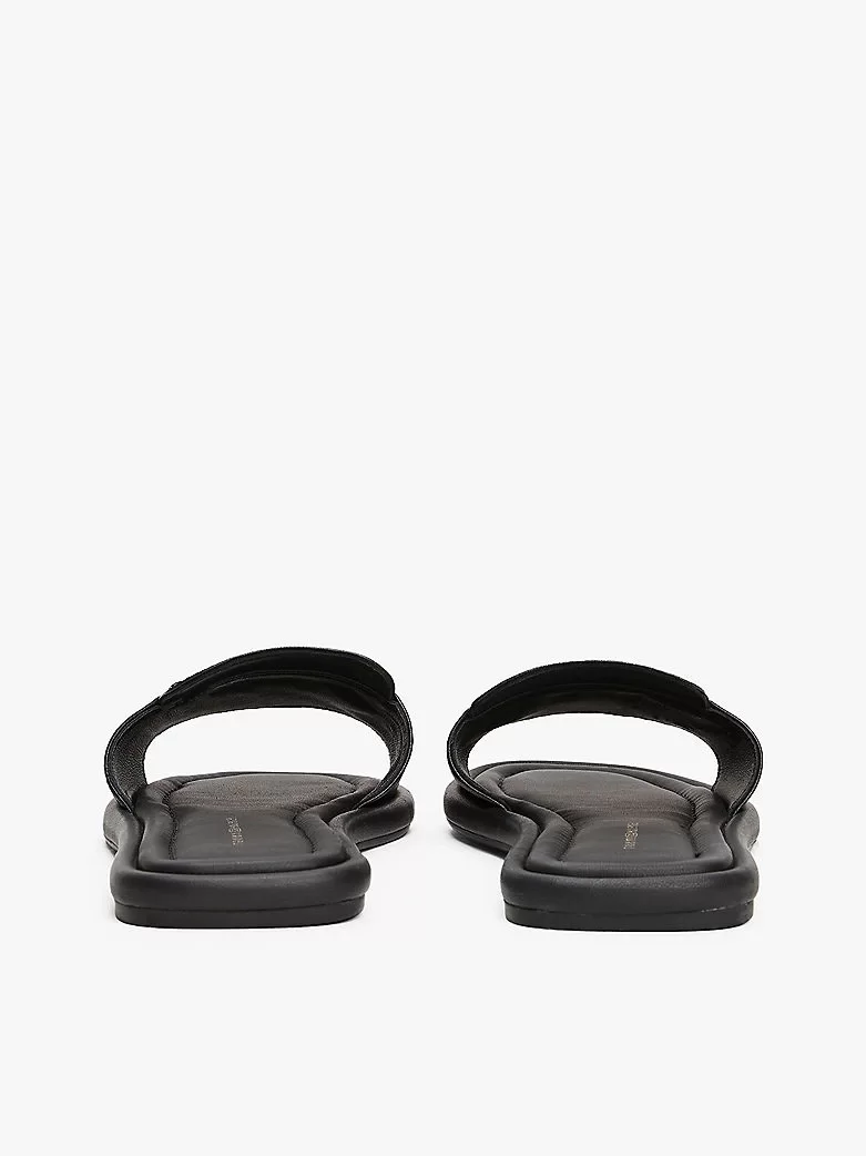 Tommy Hilfiger LEATHER HORSEBIT MULE Kadın  Terlik FW0FW08420BDS