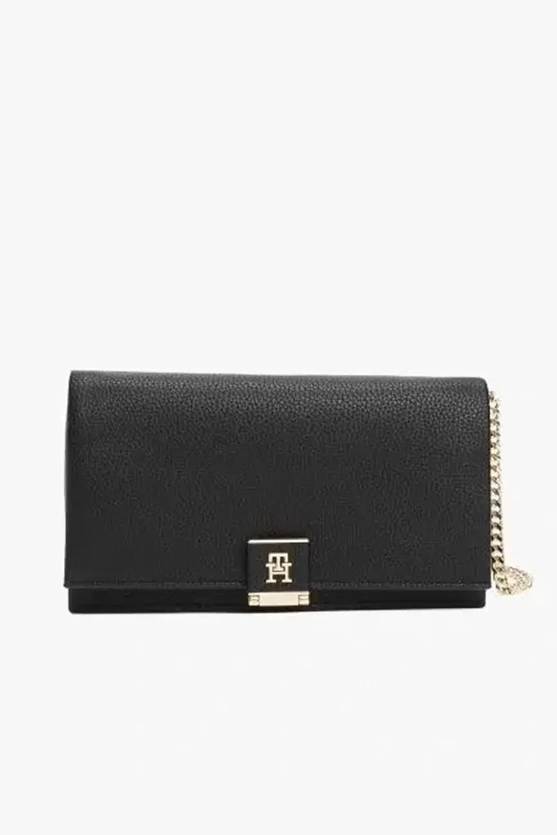 Tommy Hilfiger TH HER FLAP W/CHAIN Kadın  Çapraz Çanta AW0AW17403BDS