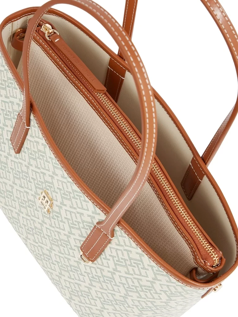 Tommy Hilfiger TH MONOPLAY LEATHER MINI TOTE Kadın  Omuz Çantası AW0AW17415L3H