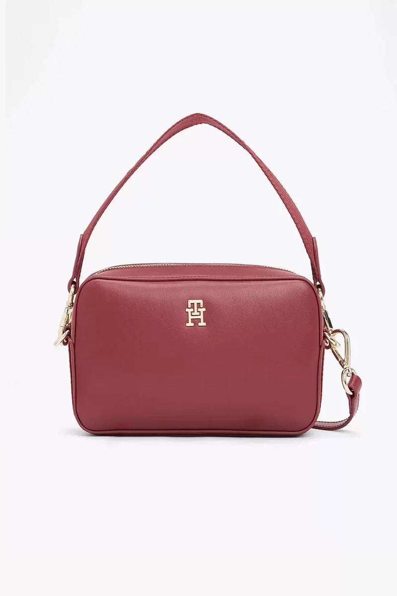 Tommy Hilfiger  Kadın TH Monogram Plakalı Kamera Çantası