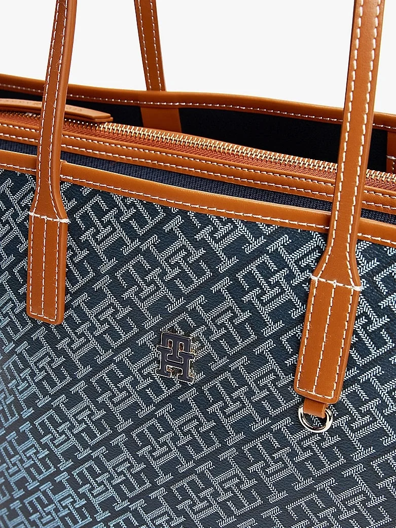 Tommy Hilfiger TH MONOPLAY LEATHER TOTE Kadın  Omuz Çantası AW0AW17416DW6