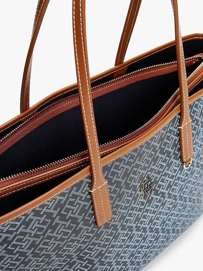 Tommy Hilfiger TH MONOPLAY LEATHER TOTE Kadın  Omuz Çantası AW0AW17416DW6