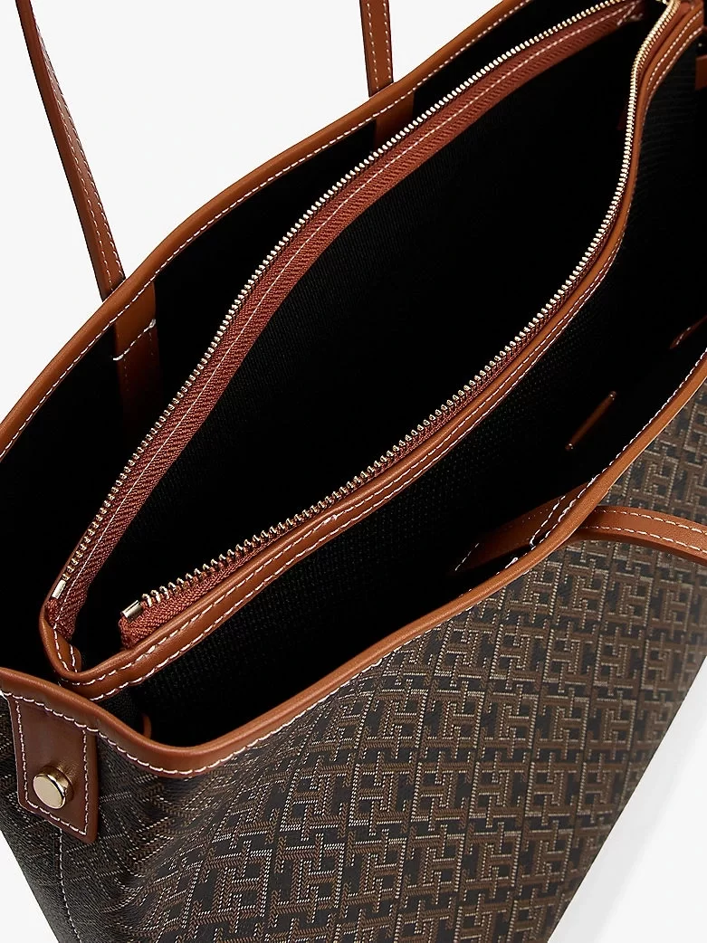 Tommy Hilfiger TH MONOPLAY LEATHER TOTE Kadın  Omuz Çantası AW0AW17416BDS