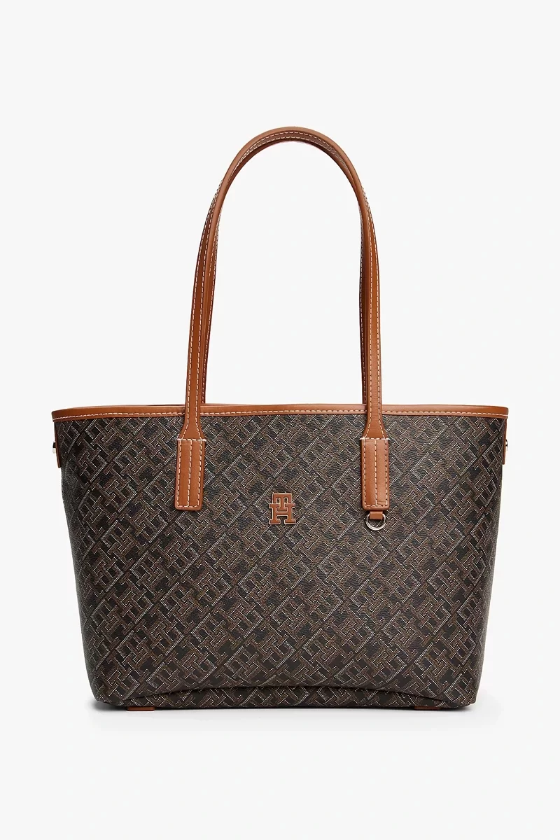 Tommy Hilfiger TH MONOPLAY LEATHER MINI TOTE Kadın  Omuz Çantası AW0AW17415BDS