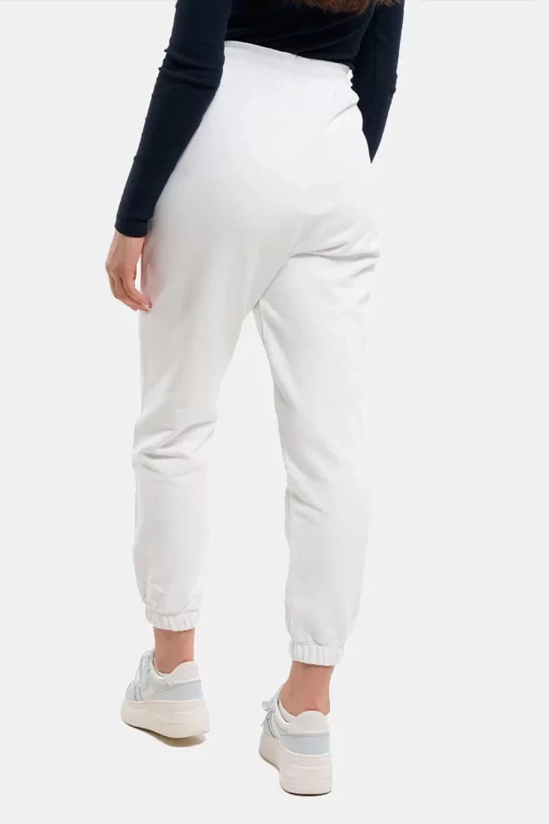 Tommy Jeans TJW RLX VARSITY SWEATPANT Kadın Beyaz Eşofman Altı DW0DW18744YBR