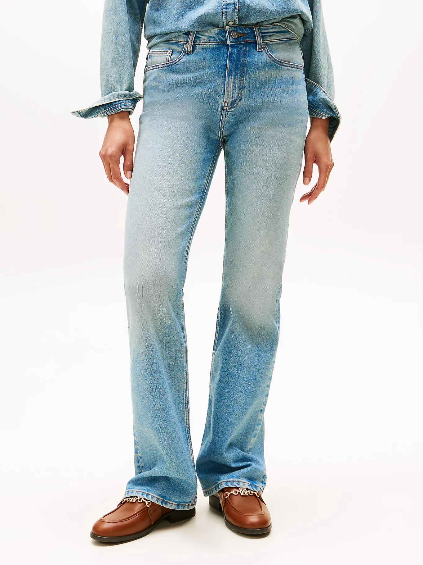 Tommy Hilfiger Lex Denim İspanyol Paça Kadın Jeans WW0WW456821A4