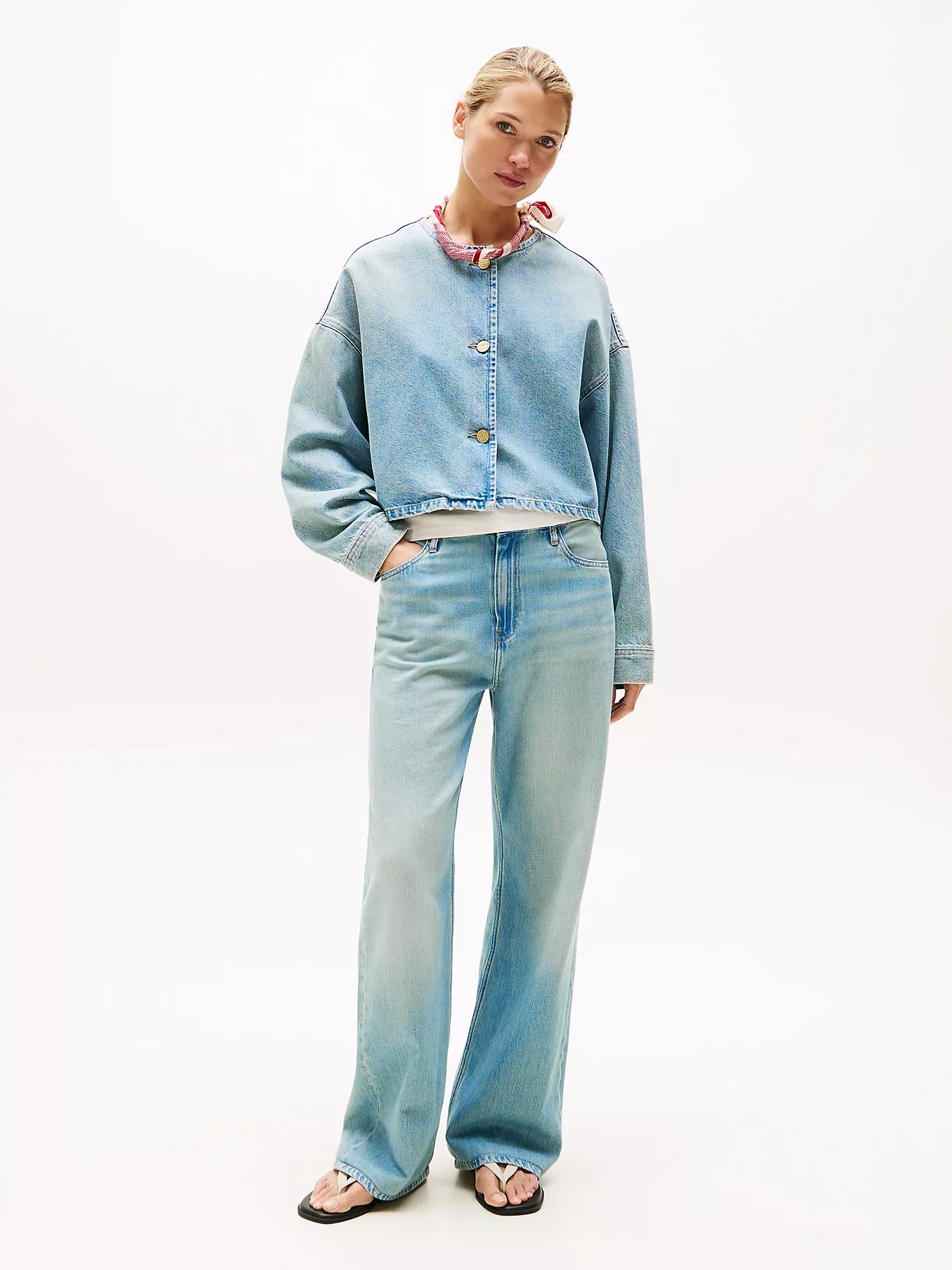 Tommy Hilfiger Lex Kısa Denim Kadın Ceket WW0WW467401A4