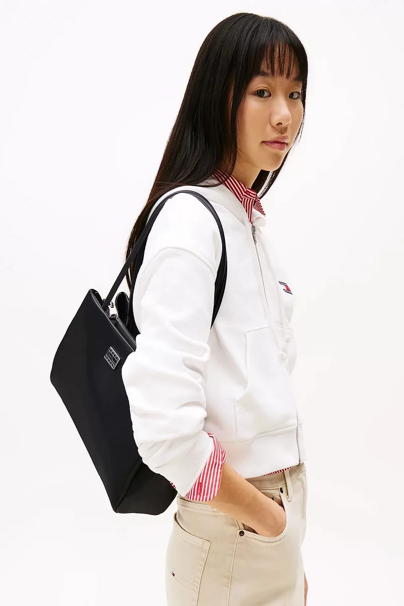 Tommy Hilfiger TJW AMERICAN COOL MED TOTE Kadın  Omuz Çantası AW0AW17297BDS