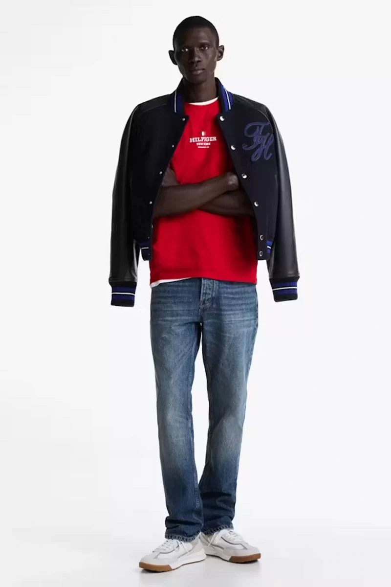 Tommy Hilfiger RWB HILFIGER TEE Erkek kırmızı T-shirt MW0MW38980XLD