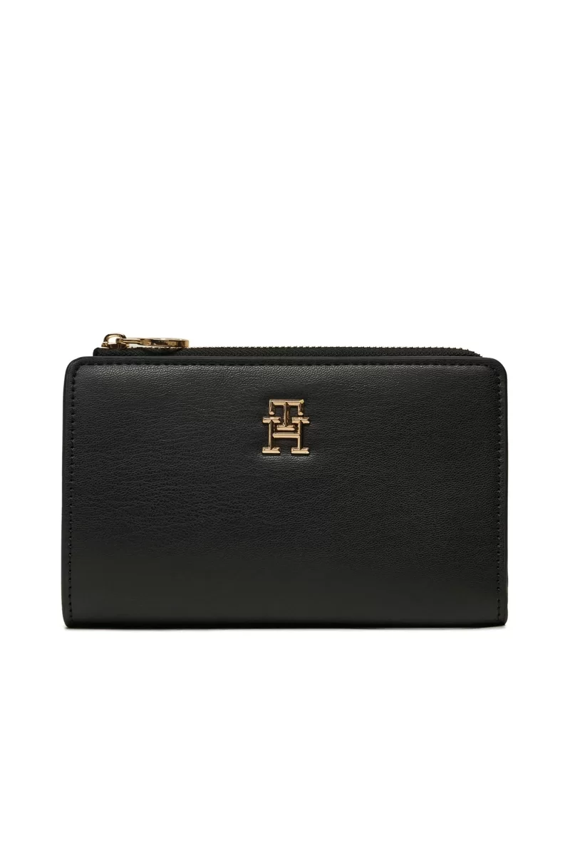 Tommy Hilfiger TH DISTINCT SLIM WALLET Kadın siyah Cüzdan AW0AW16922BDS