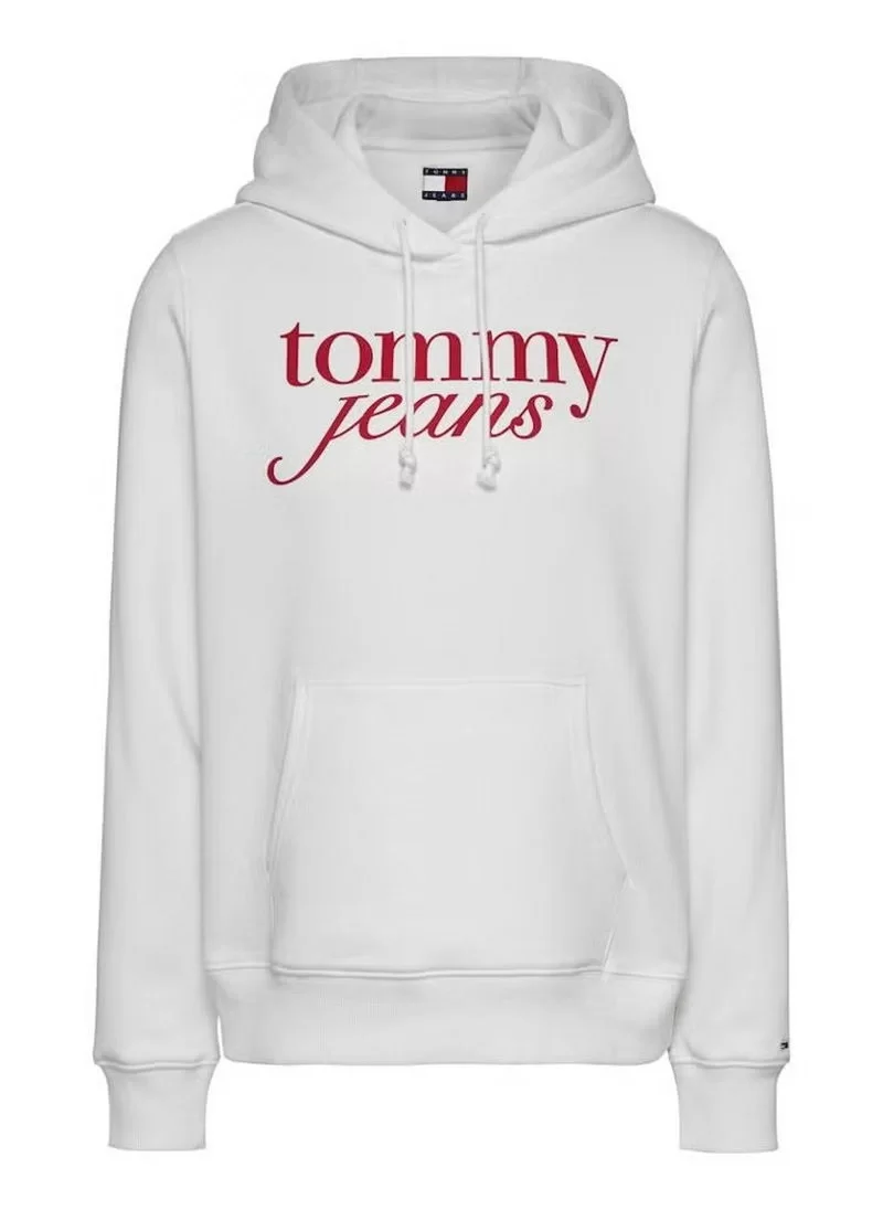 Tommy Hilfiger Kadın Logolu Örme Kapüşonlu Sweatshirt