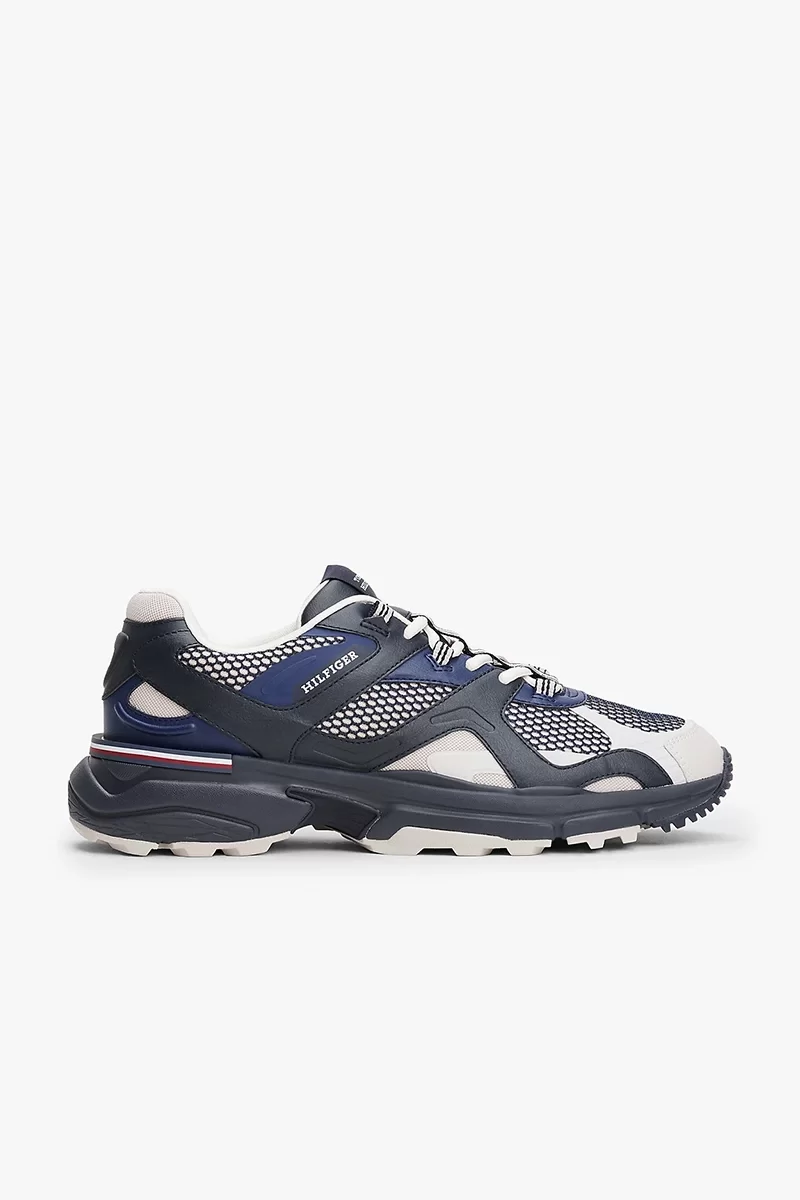 Tommy Hilfiger M Runner Tech Karışık Materyal Erkek Sneaker FM0FM05567DW5