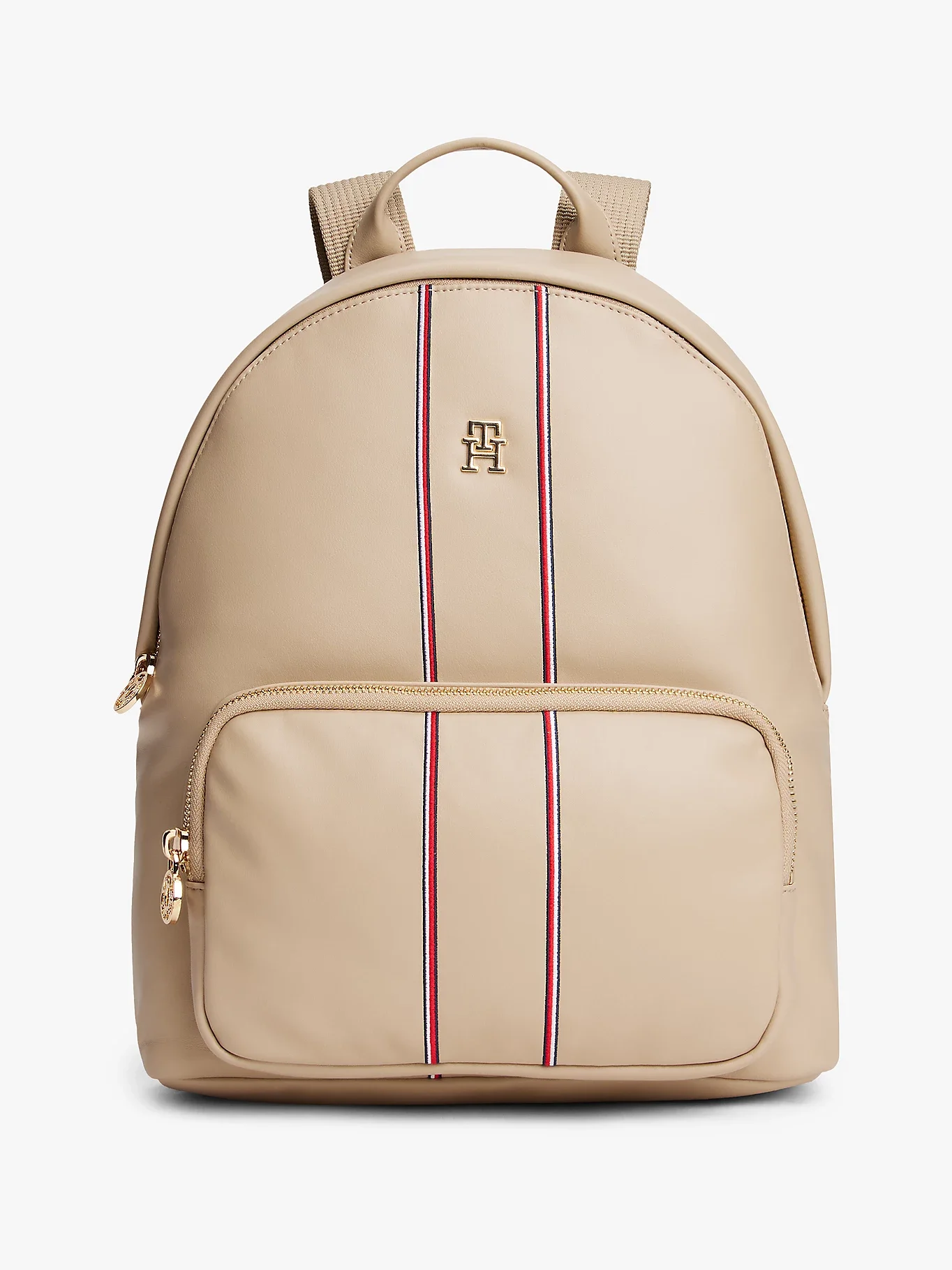 Tommy Hilfiger Popette Soft Kurumsal Kubbe Kadın Bej Sırt Çantası AW0AW180010F4