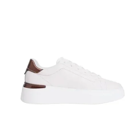 Tommy Hilfiger Şık Altın Rengi Platform Kadın Sneaker FW0FW08817YBR