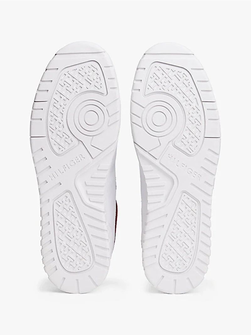 Tommy Hilfiger TH Basketbol Stili Core Deri Erkek Mavi Sneaker FM0FM056290GZ