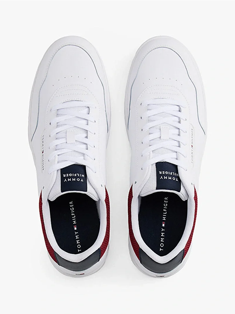 Tommy Hilfiger TH Basketbol Stili Core Deri Erkek Mavi Sneaker FM0FM056290GZ