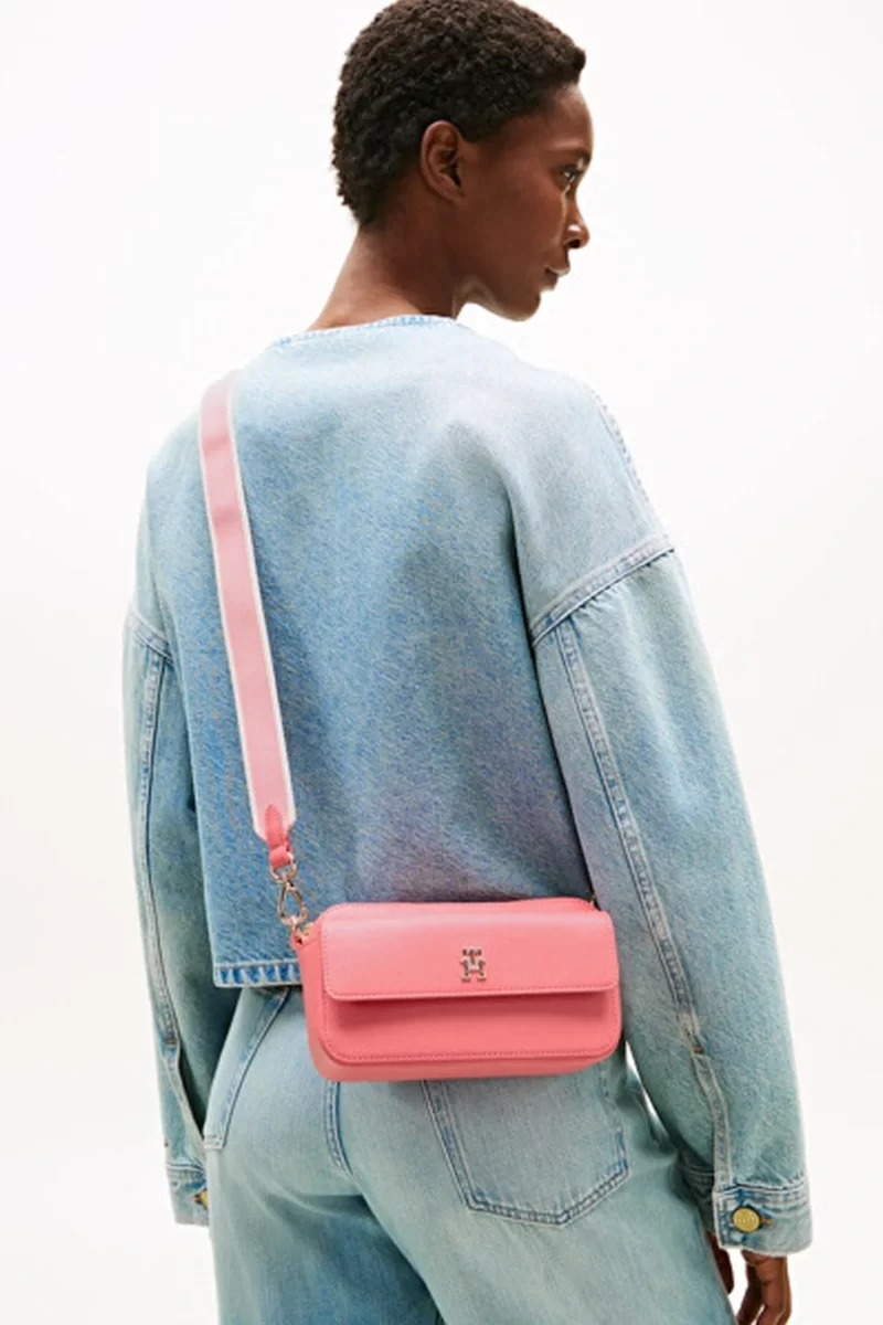 Tommy Hilfiger TH DISTINCT CAMERA BAG Kadın Pembe Çanta AW0AW17455TJH