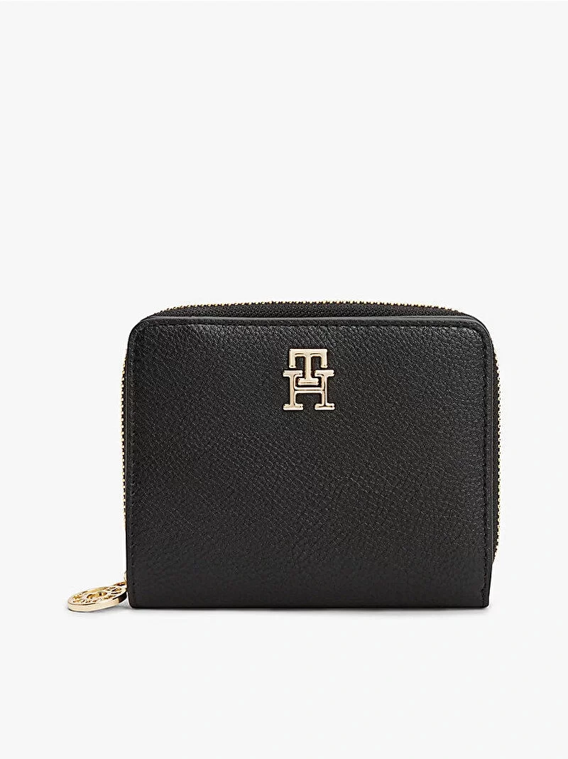 Tommy Hilfiger TH DISTINCT MED ZA Kadın Siyah Cüzdan AW0AW17473BDS
