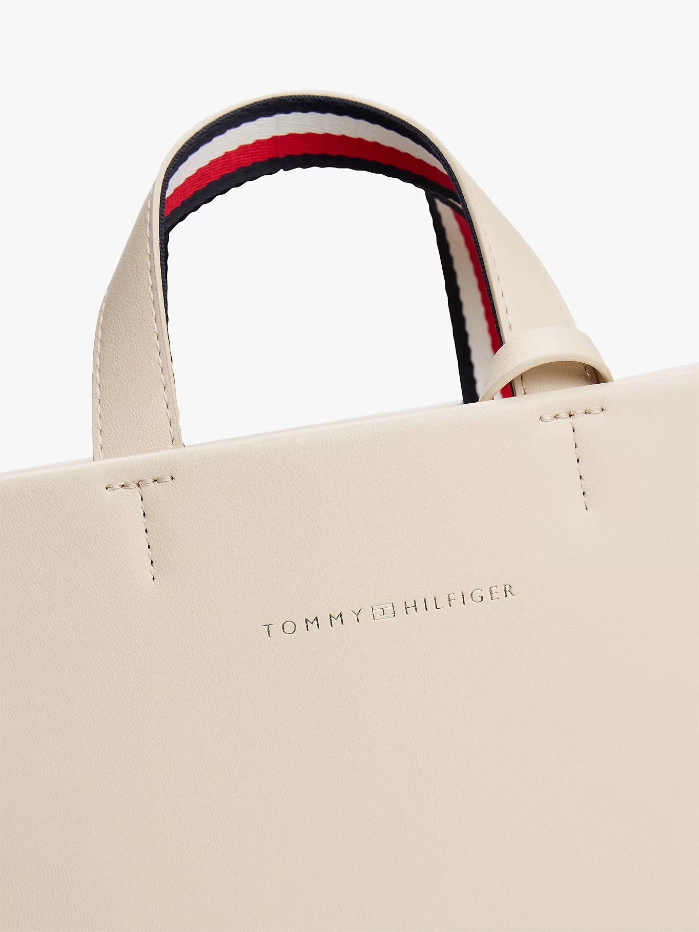 Tommy Hilfiger TH ESTABLISHED MED SHOPPER Kadın Bej Çanta AW0AW17508ACI