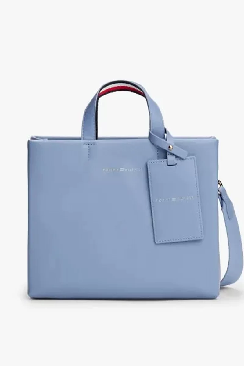 Tommy Hilfiger TH ESTABLISHED MED SHOPPER Kadın Mavi Çanta AW0AW17508C2B
