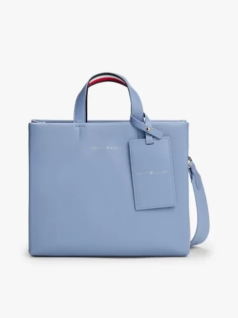 Tommy Hilfiger TH ESTABLISHED MED SHOPPER Kadın Mavi Çanta AW0AW17508C2B