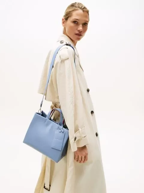 Tommy Hilfiger TH ESTABLISHED MED SHOPPER Kadın Mavi Çanta AW0AW17508C2B