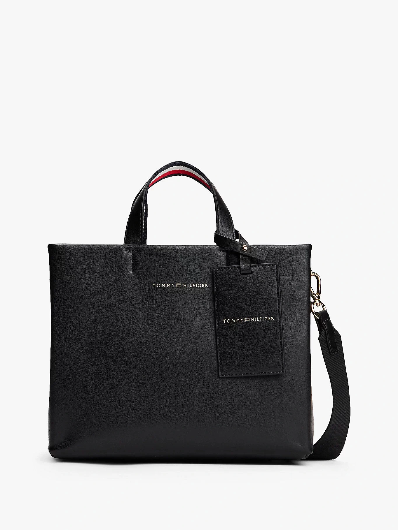 Tommy Hilfiger TH ESTABLISHED MED SHOPPER Kadın Siyah Çanta AW0AW17508BDS