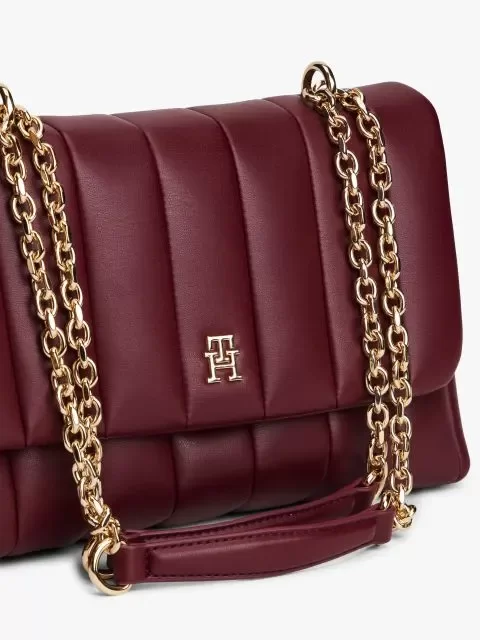 Tommy Hilfiger TH Grace Orta Boy Çapraz Askılı Kadın Mor Çanta AW0AW17669VLP