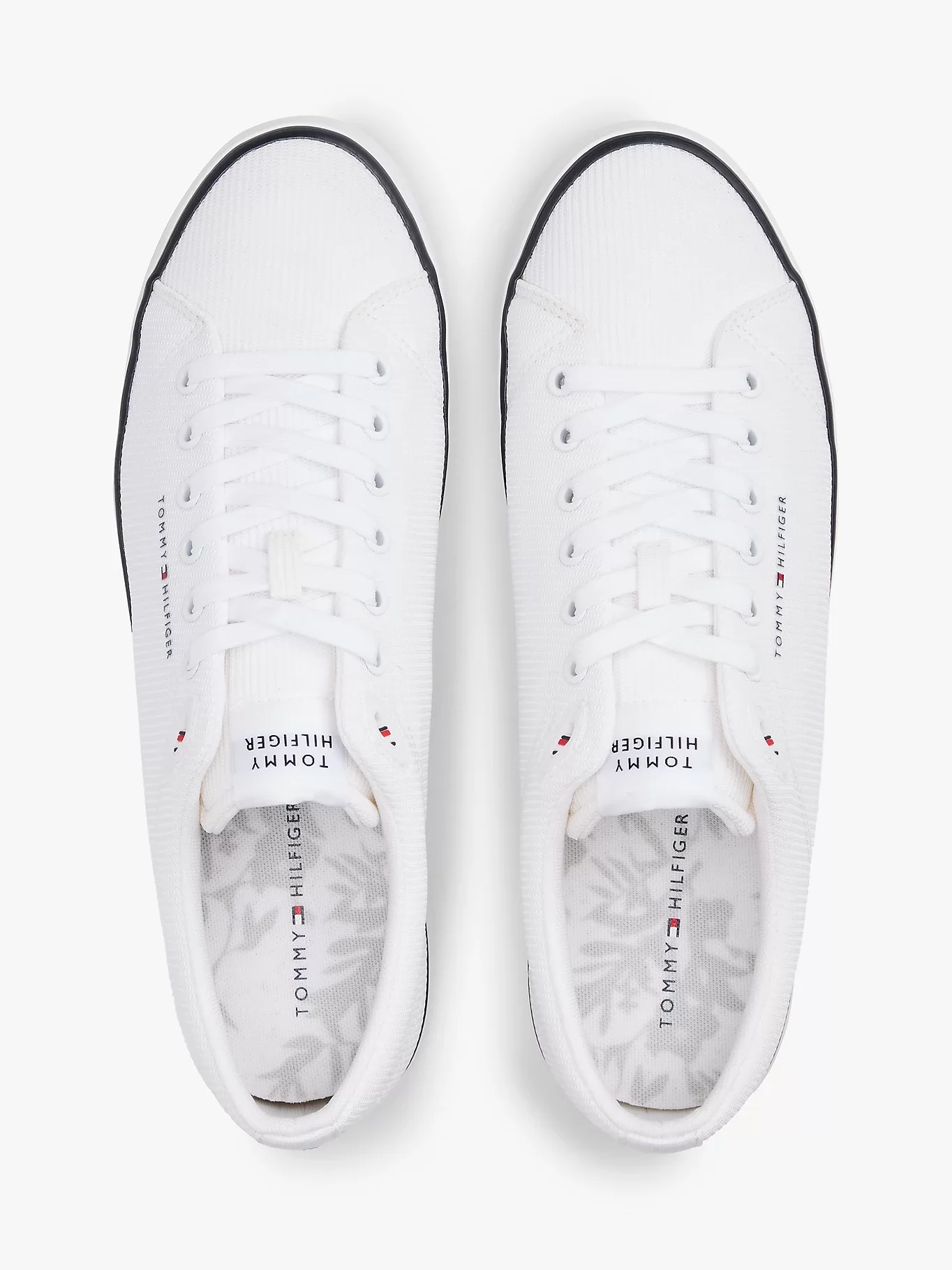 Tommy Hilfiger TH HI VULC CORE LOW II MESH Erkek Beyaz Sneaker FM0FM05513YBS