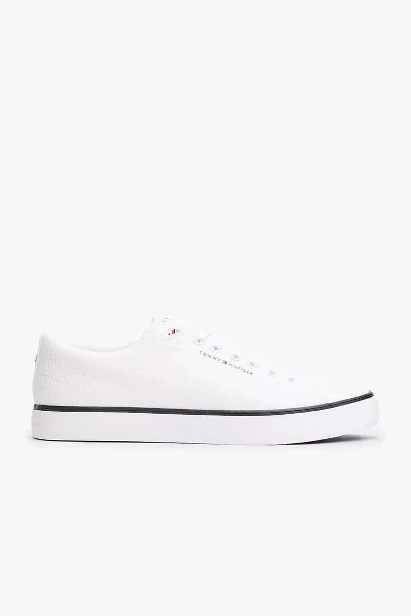 Tommy Hilfiger TH HI VULC CORE LOW II MESH Erkek Beyaz Sneaker FM0FM05513YBS