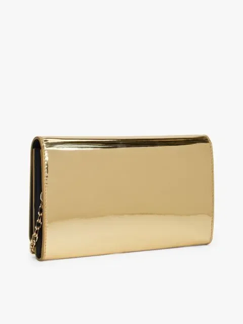 Tommy Hilfiger TH Icon Metalik Zincirli Kapaklı Kadın Gold Cüzdan AW0AW179590HS