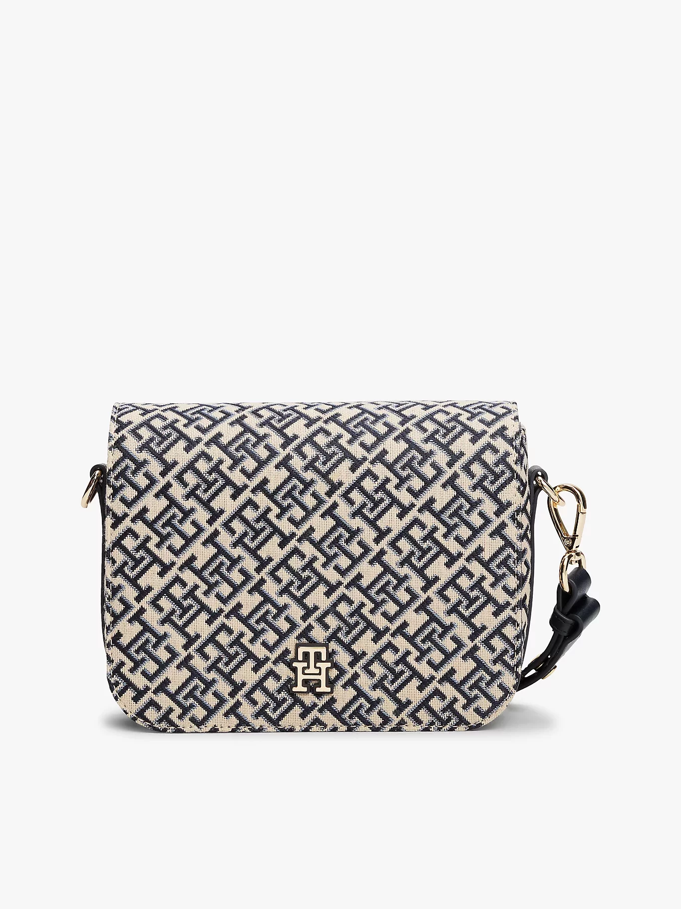 Tommy Hilfiger TH JACQUARD FLAP CROSSOVER Kadın Mavi Çanta AW0AW17447DW6
