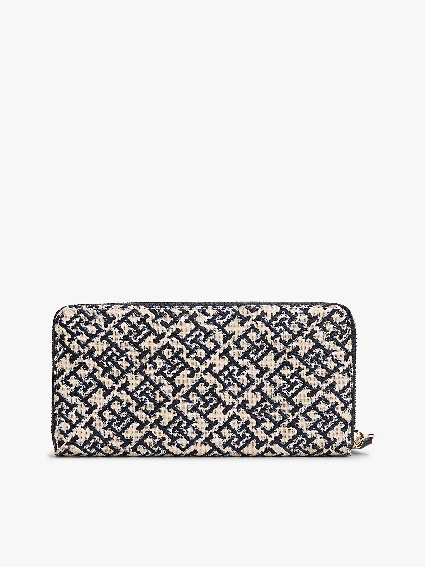 Tommy Hilfiger TH JACQUARD LRG ZA Kadın Mavi Cüzdan AW0AW17478DW6