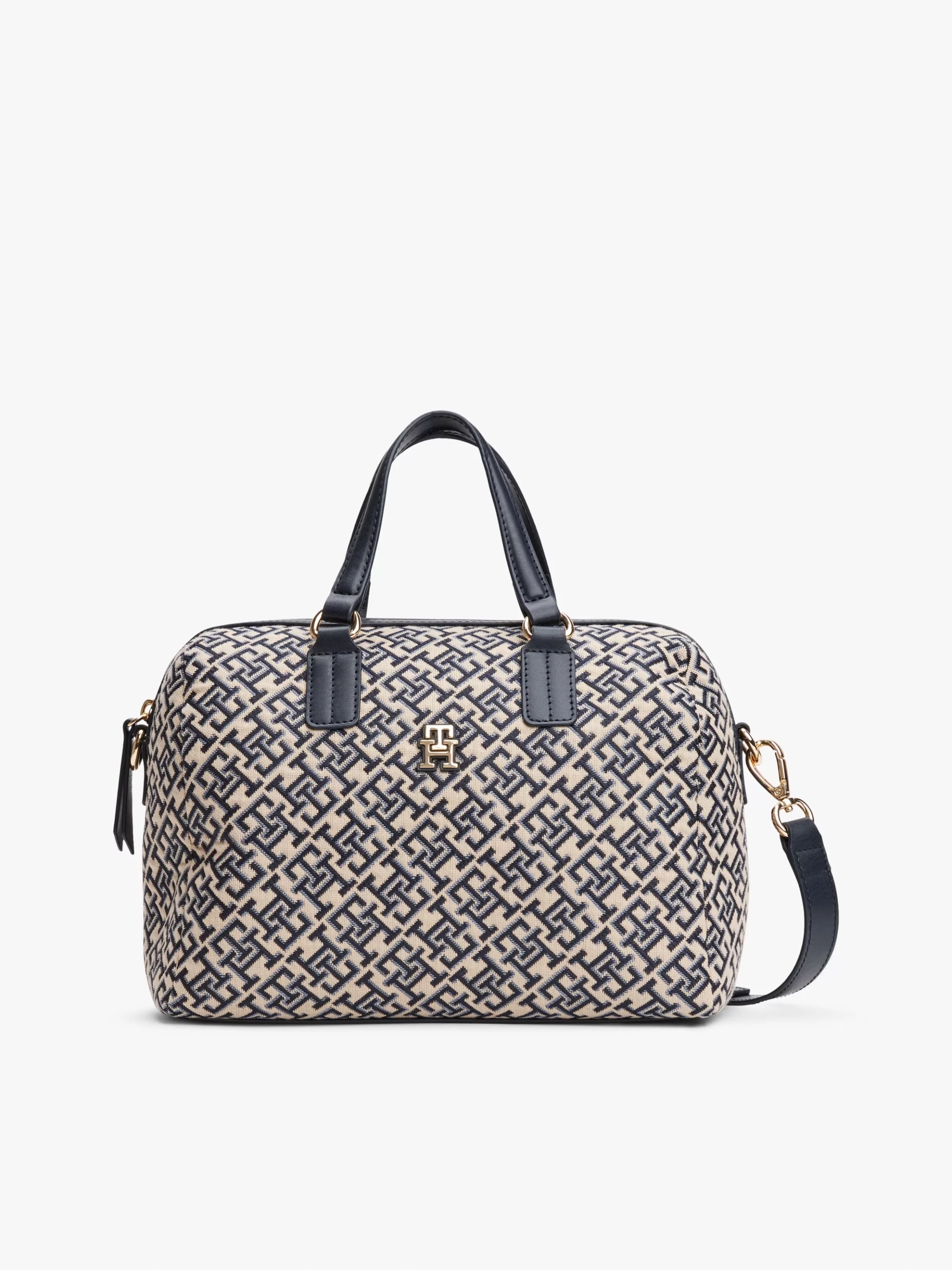 Tommy Hilfiger TH JACQUARD MED DUFFLE Kadın Mavi Çanta AW0AW17633DW6