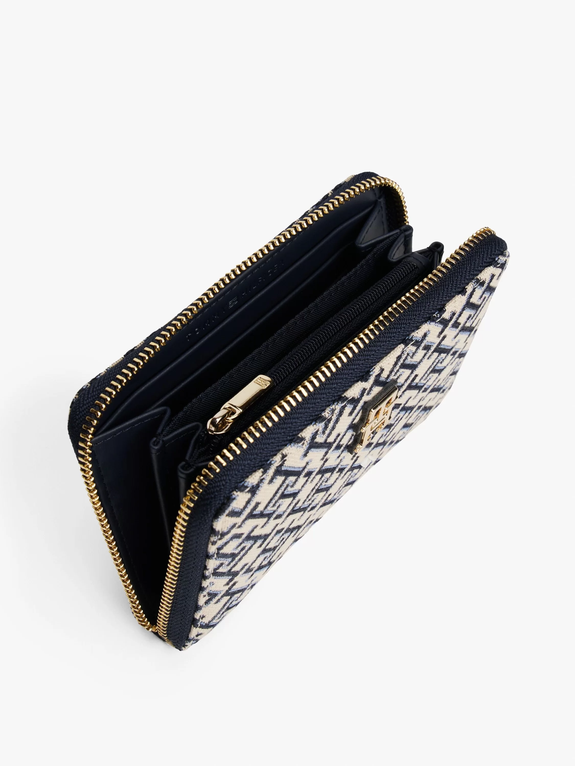 Tommy Hilfiger TH JACQUARD MED ZA Kadın Mavi Cüzdan AW0AW17479DW6