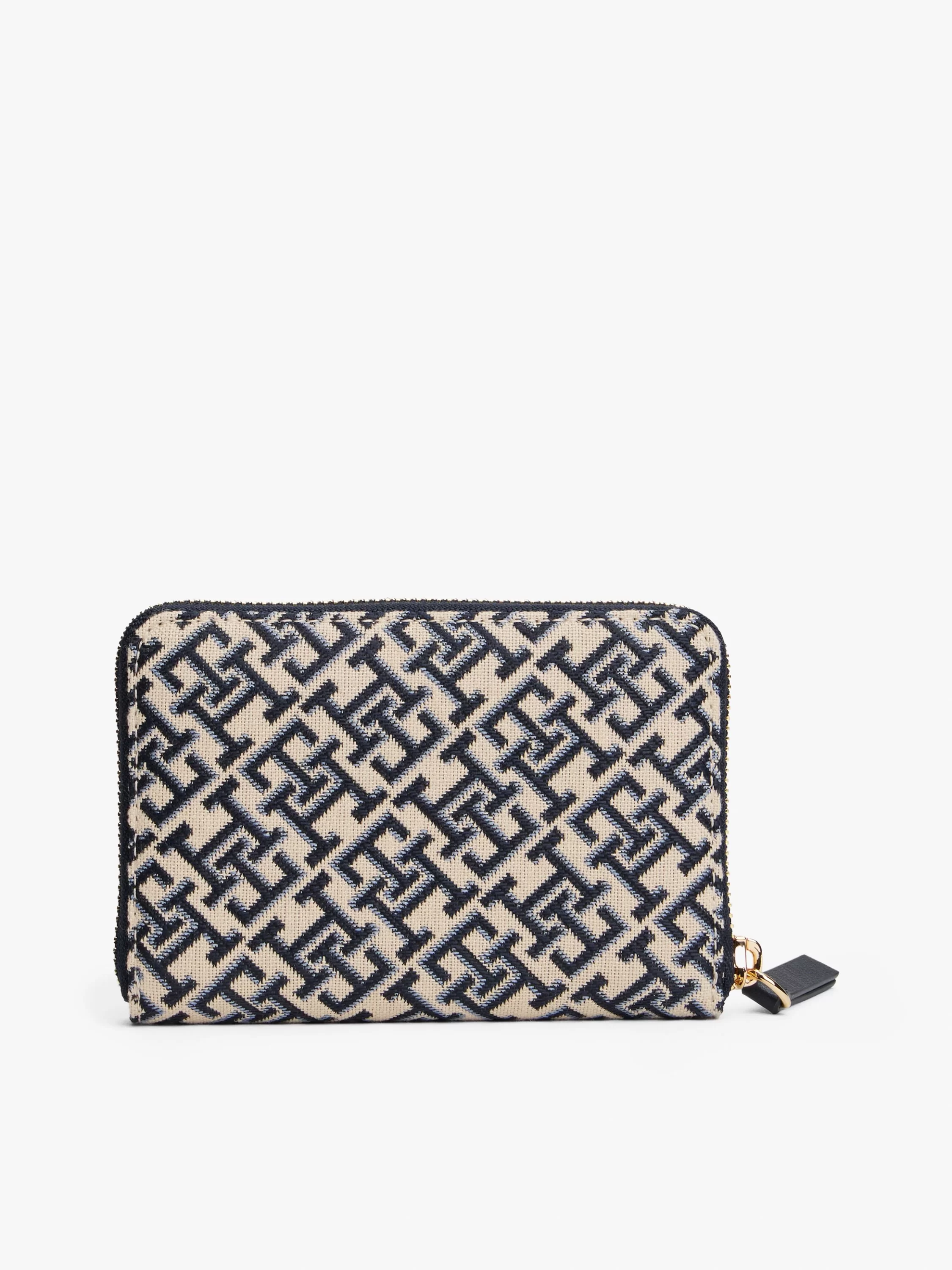 Tommy Hilfiger TH JACQUARD MED ZA Kadın Mavi Cüzdan AW0AW17479DW6