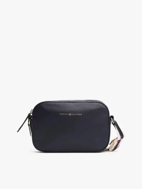 Tommy Hilfiger TH LOGOTAPE CAMERA BAG Kadın Mavi Çanta AW0AW17450DW6